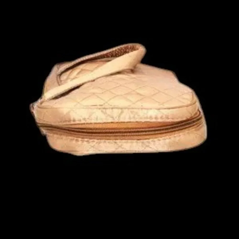 Vintage Gold Makeup Cosmetic Overnight Bag